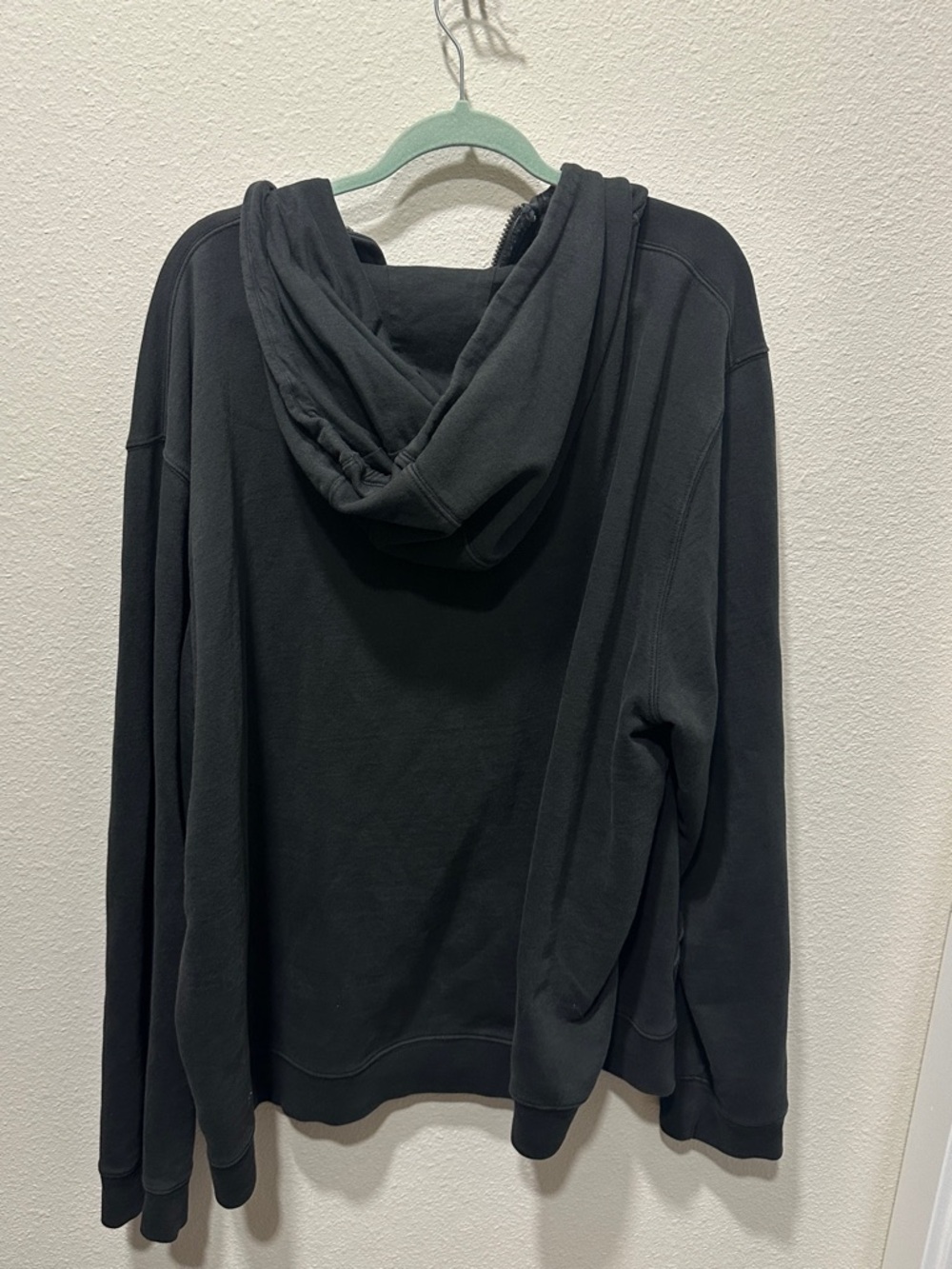 Smith + Rogue Black Half-Zip Hoodie with Contrast Trim - Picture 2 of 3